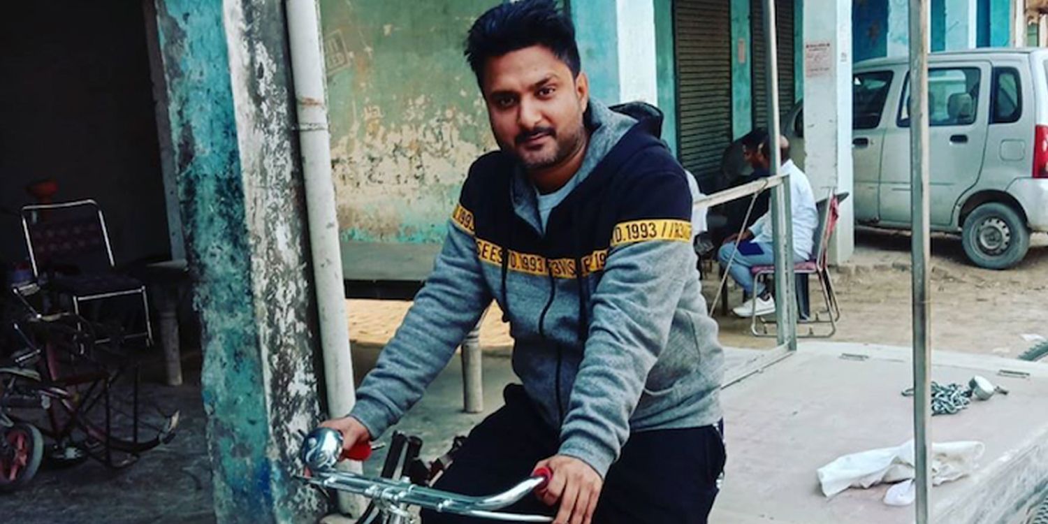 90 days groom's Sumit Singh, second on bike