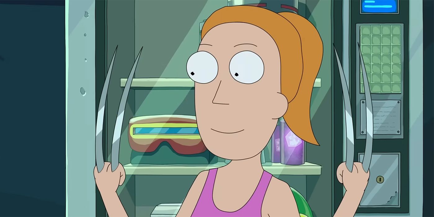 Summer with Wolverine claws in Rick and Morty season 6