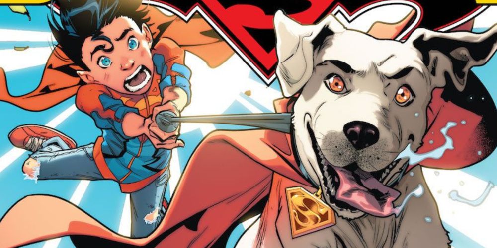 Superboy tries to keep up with Krypto in Super Sons Annual (Vol 1) #1