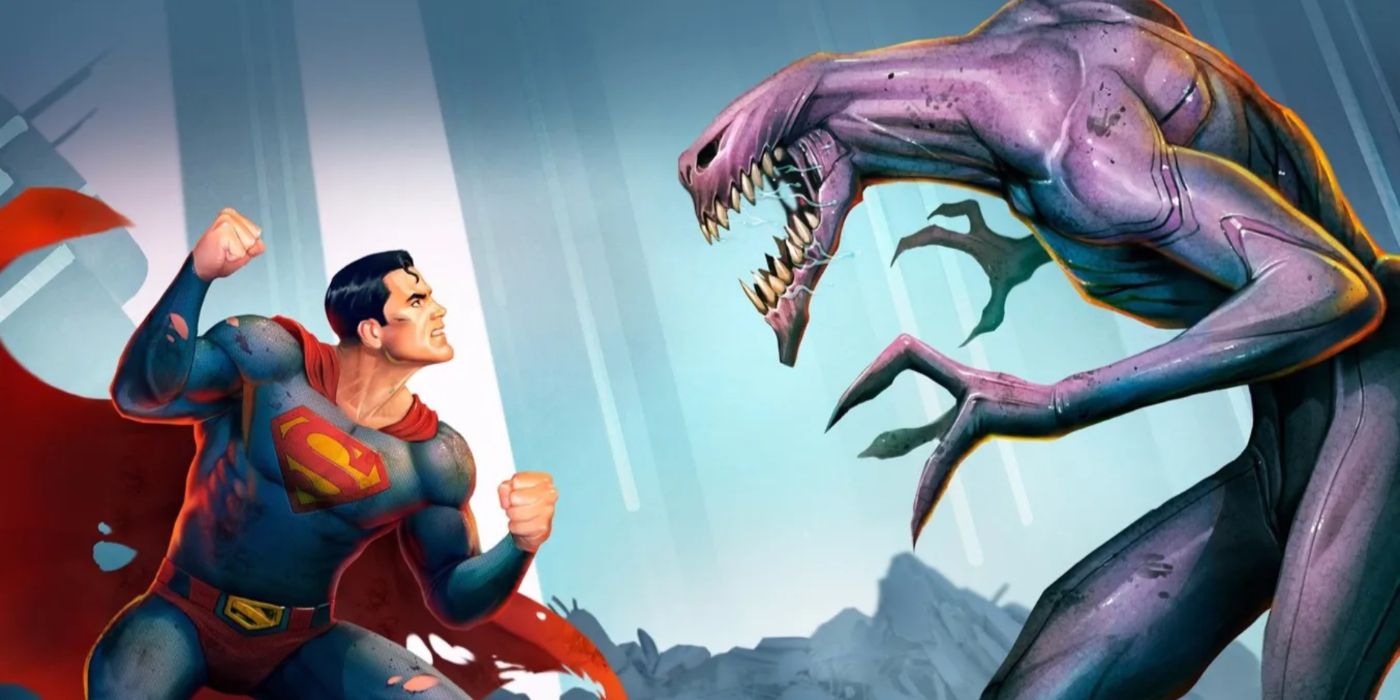 Superman fighting Parasite in Man of Tomorrow