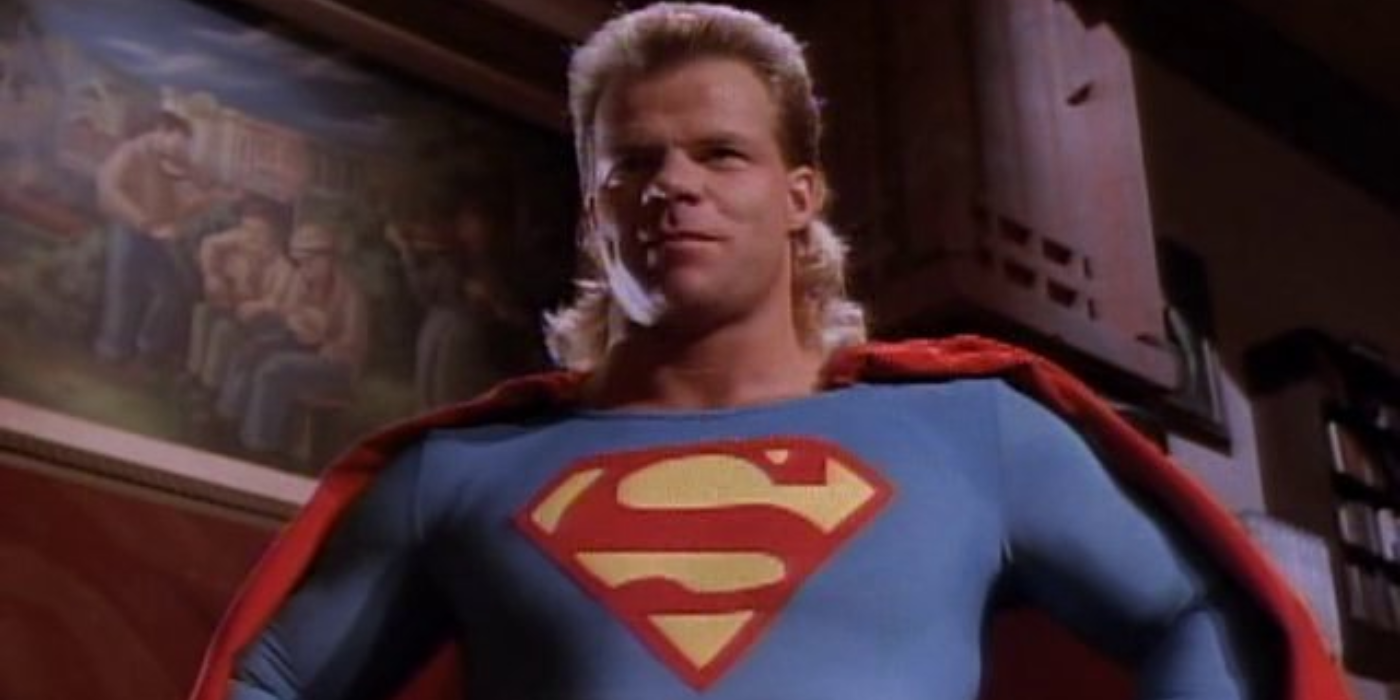 Lex Luger in a Superman costume