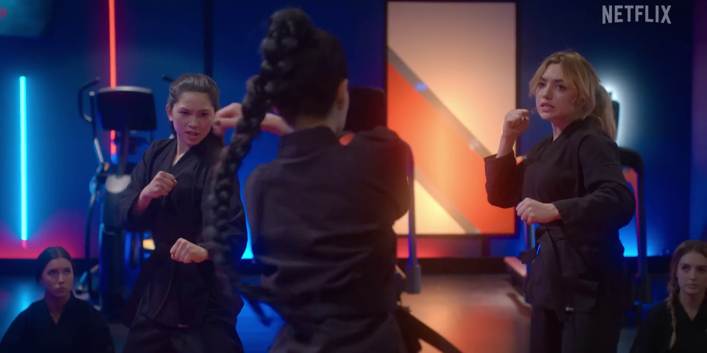 Devon and Tory vs Sensei Kim in Cobrai Kai S5