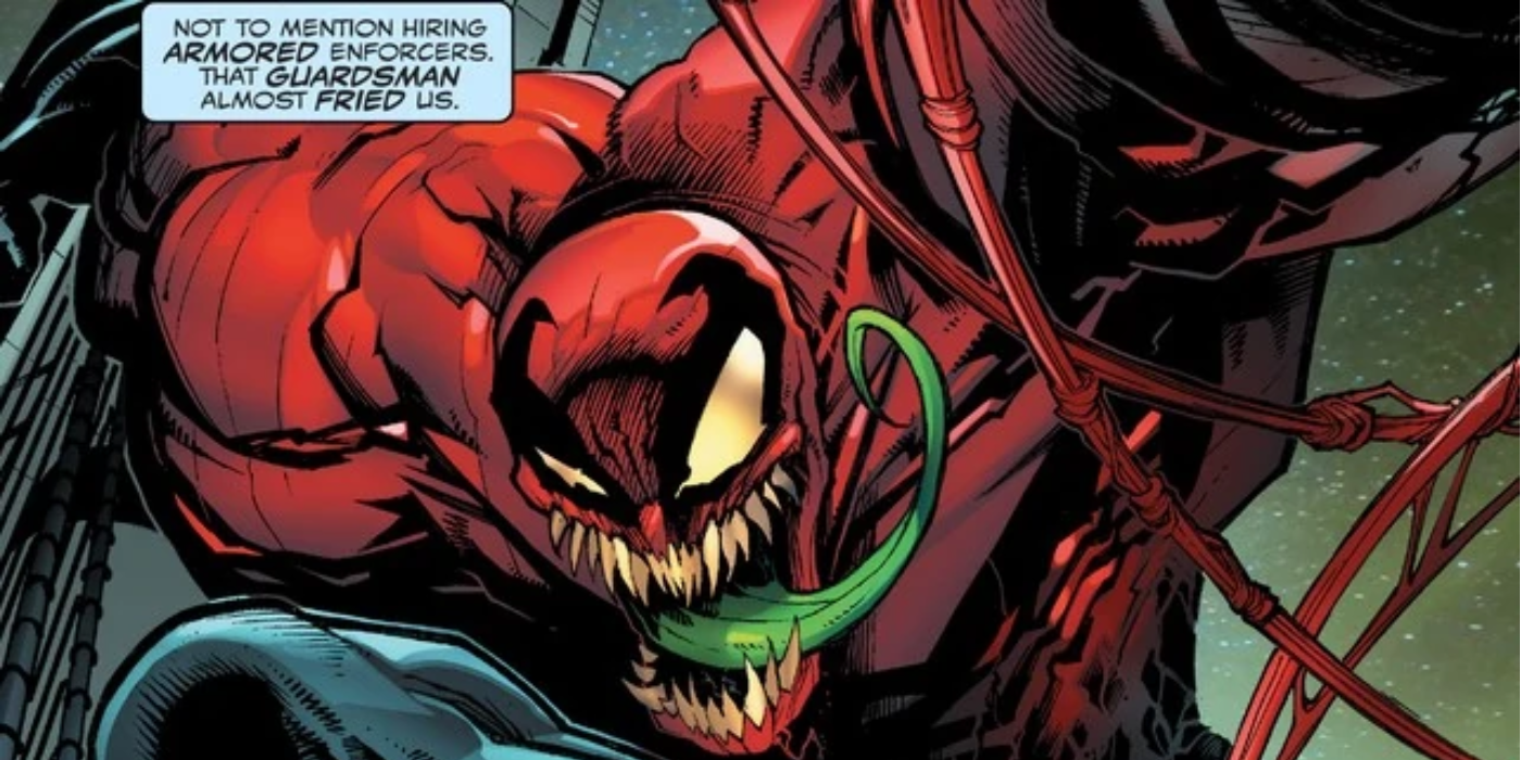 Toxin mid jump contemplating an ambush