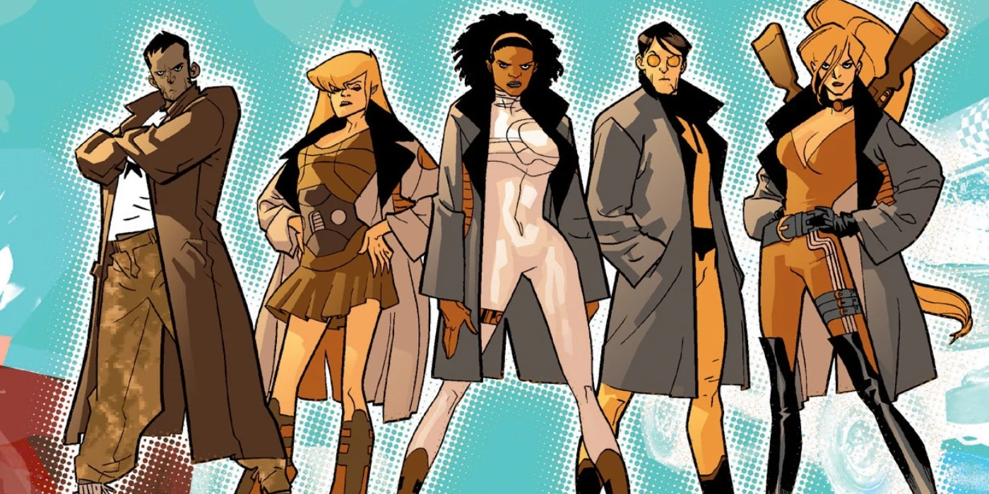 Nextwave team striking poses