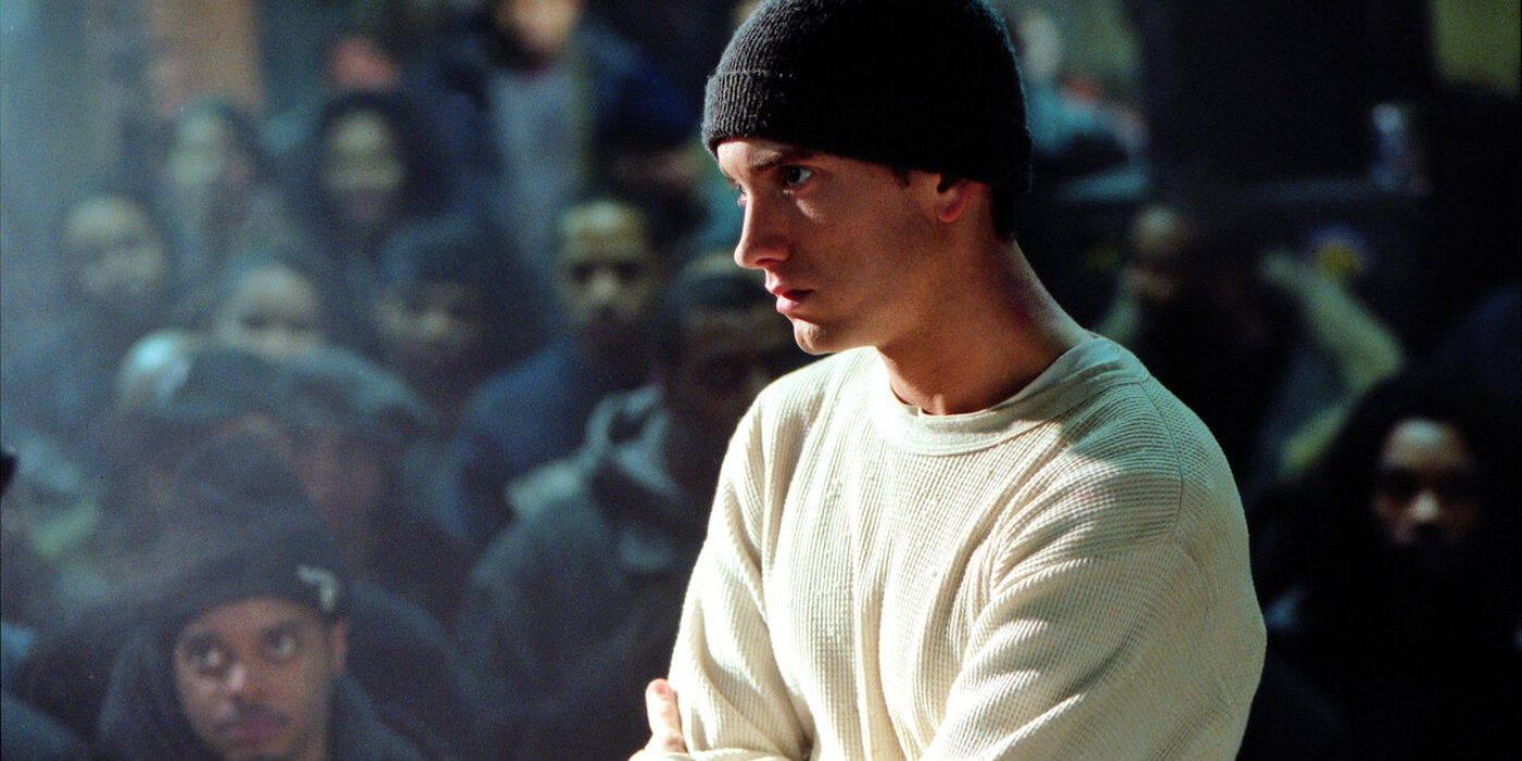B-Rabbit rapping in 8 Mile
