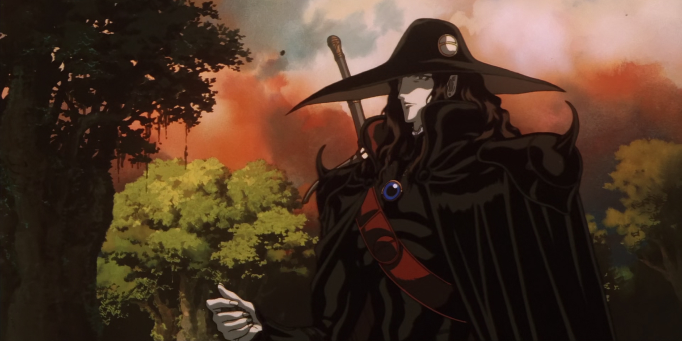 Vampire Hunter D wandering the forest