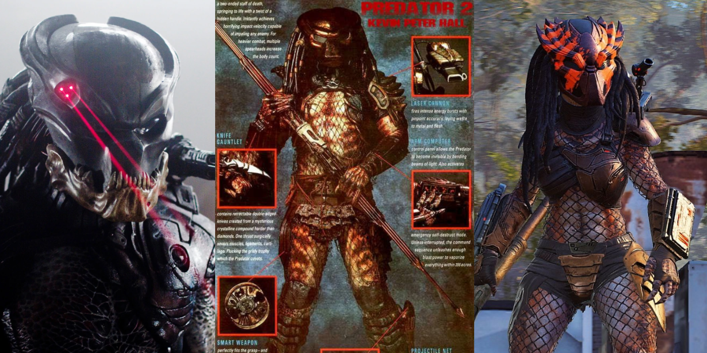 The Yautja wielding their weapons in the Predator franchise