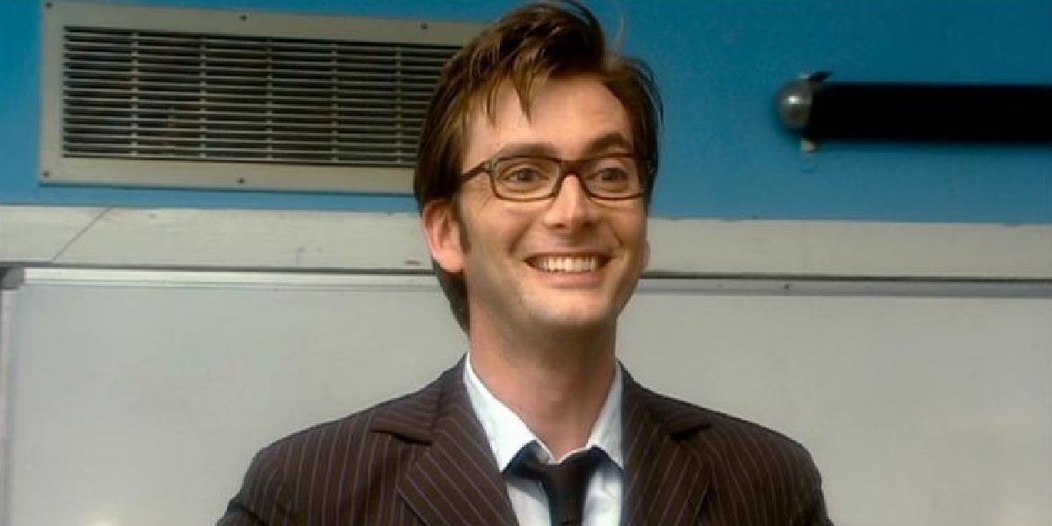The Tenth Doctor teaches his class in School Reunion