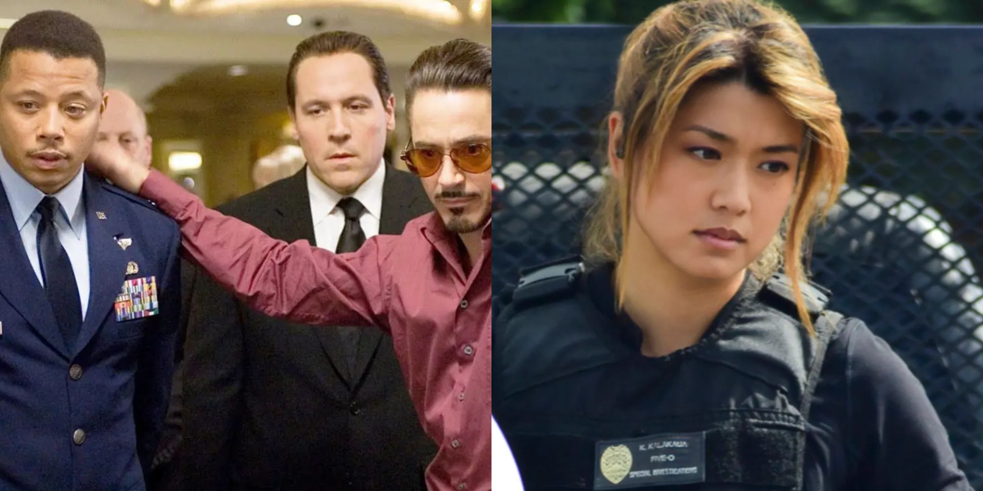 Terrence Howard in Iron Man and Grace Park in Hawaii five oh