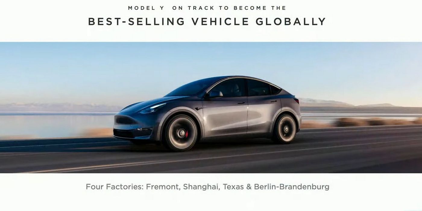 Tesla Model Y official slide
