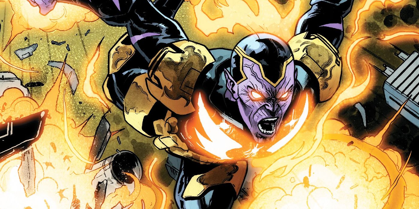 Thane ataca na Marvel Comics.