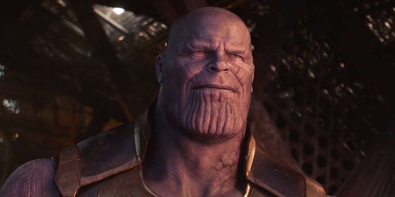 Thanos watches the sunset at the end of Avengers Infinity War