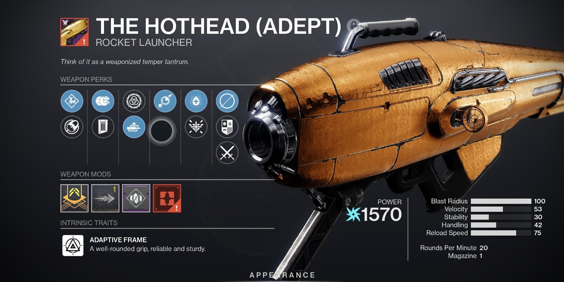 Destiny 2 How To Get The Hothead Rocket Launcher (& God Roll)