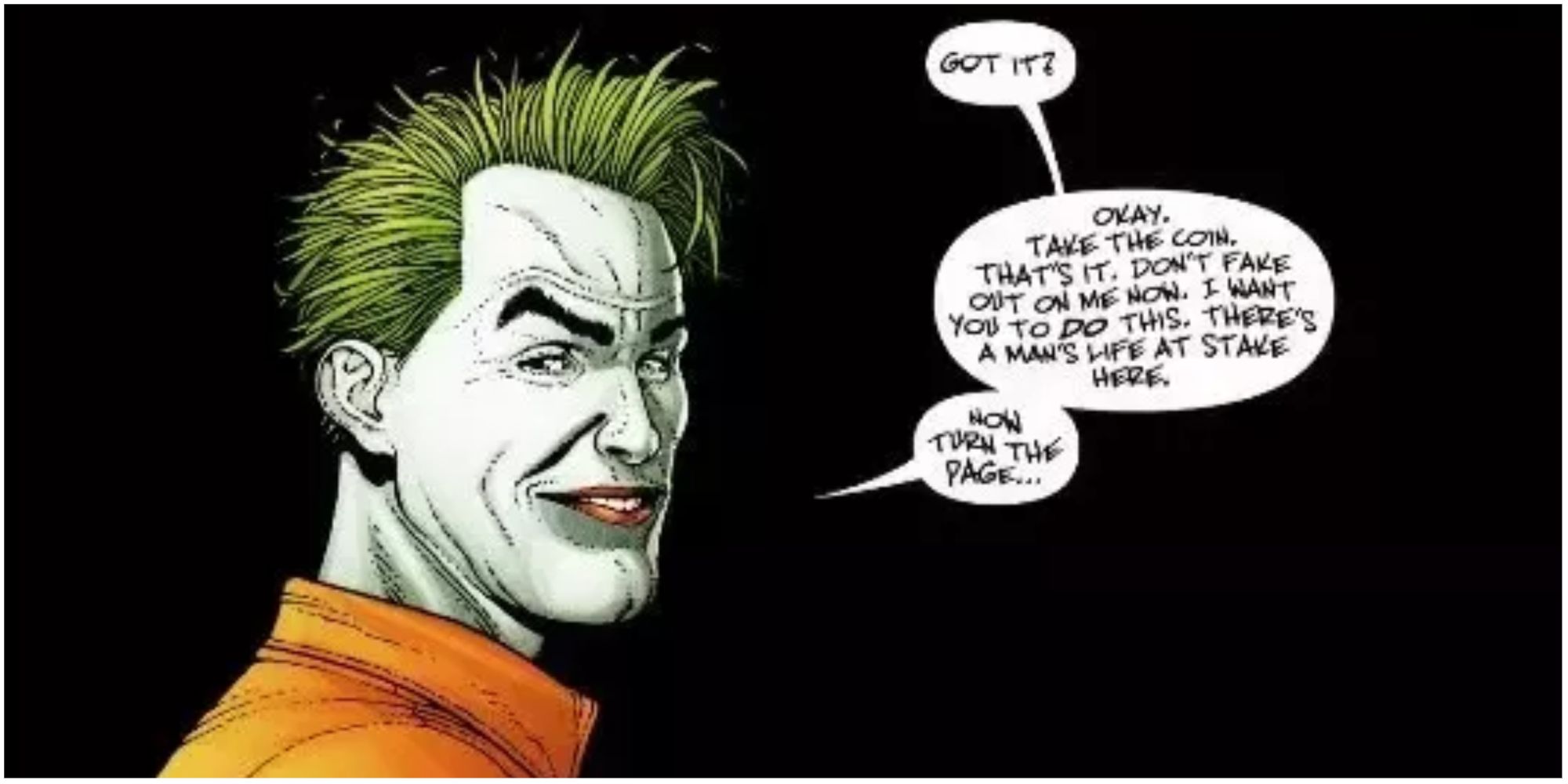 The Joker breaks the fourth wall in Superman - Emperor Joker