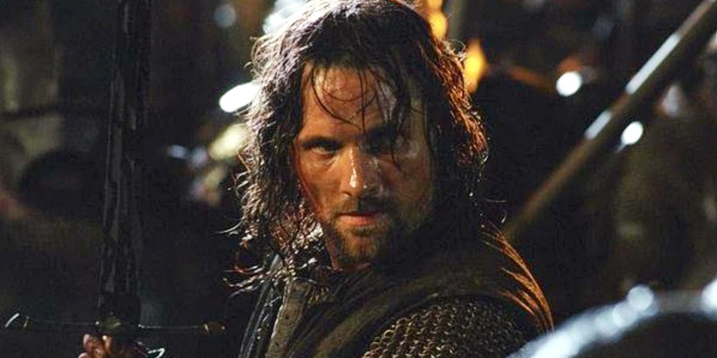 Aragorn fighting in The Lord of the Rings 