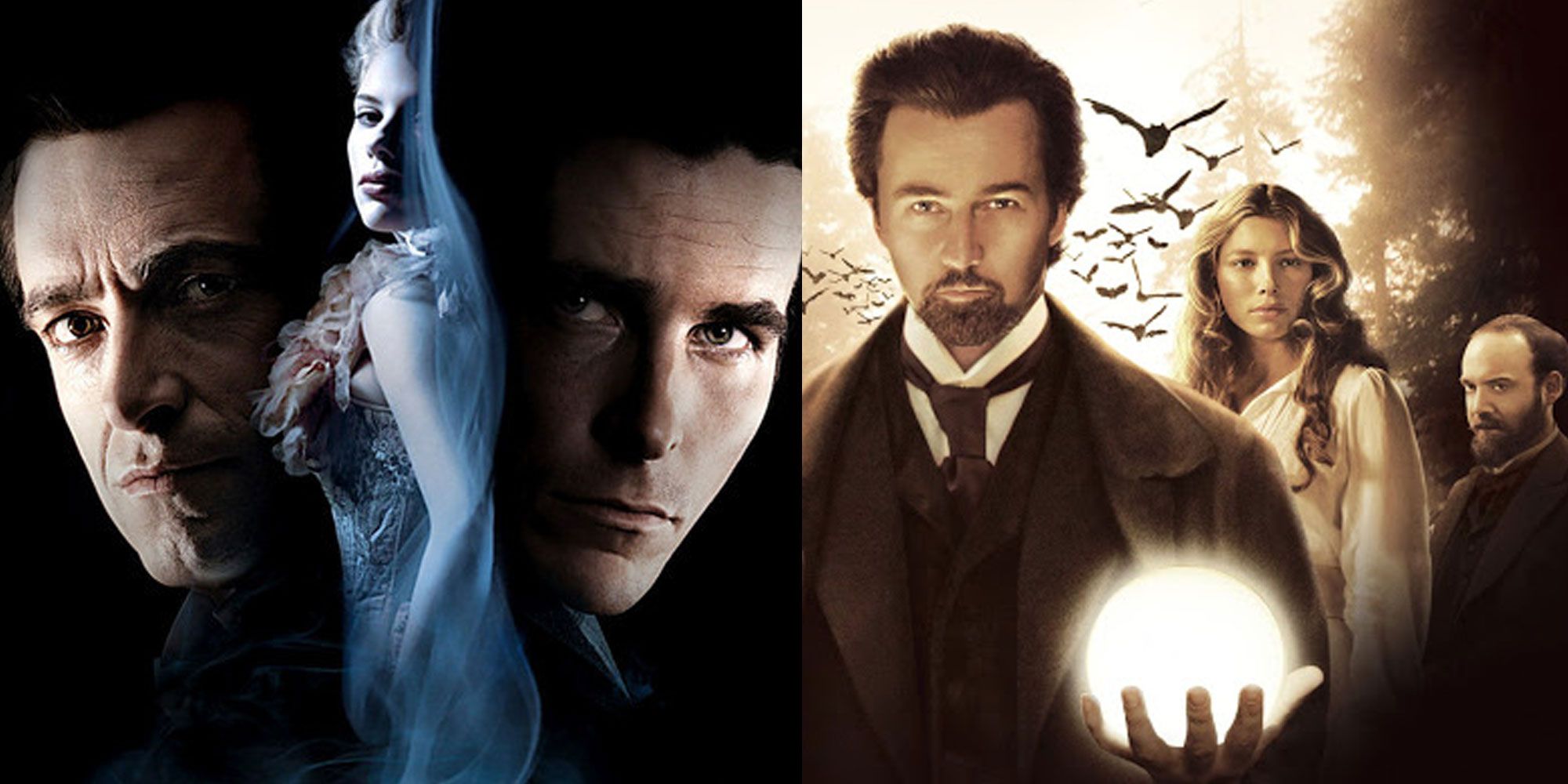 Split image of The Prestige &amp; The Illusionist