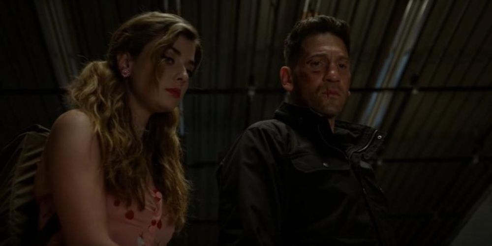 The Punisher looking down