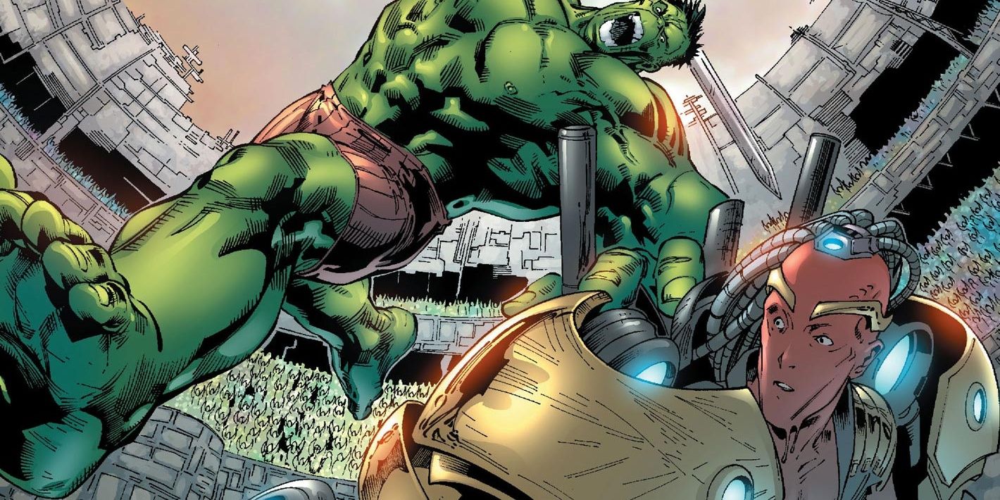 Hulk fights The Red King in Marvel comics