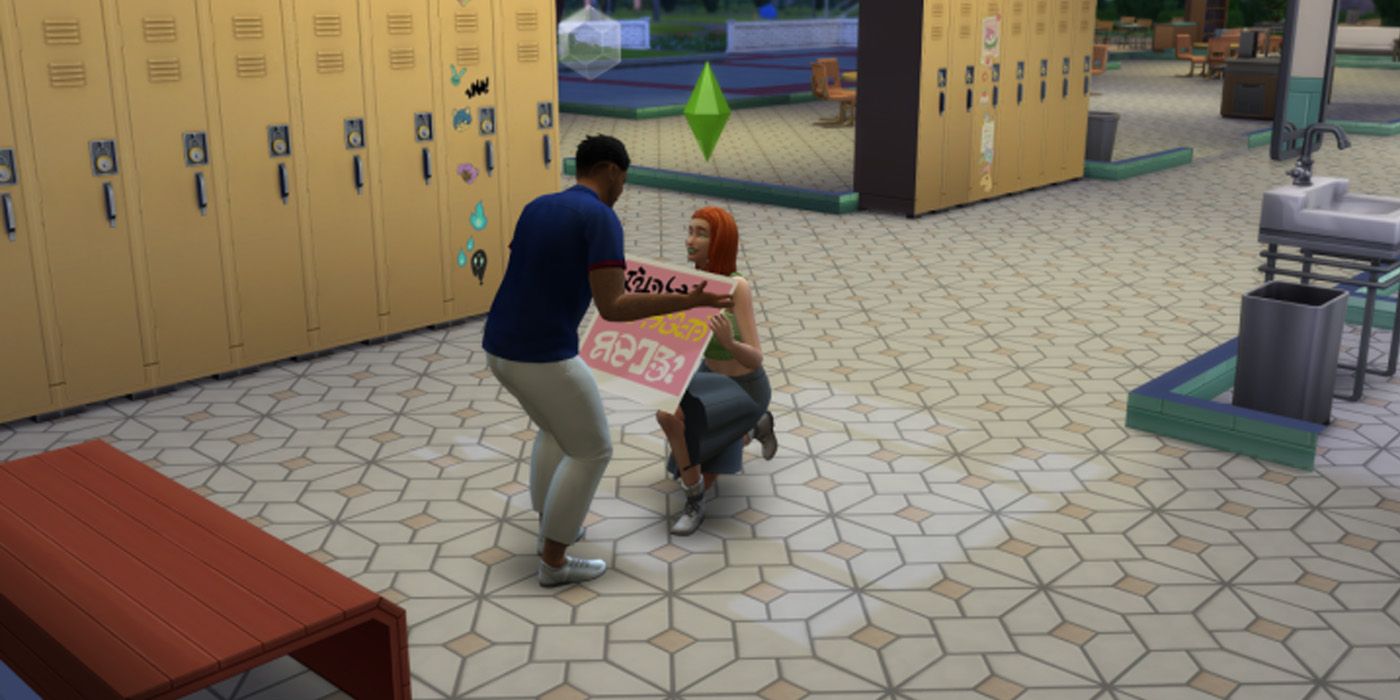 The Sims 4 High School Years Prom Promposal Sign