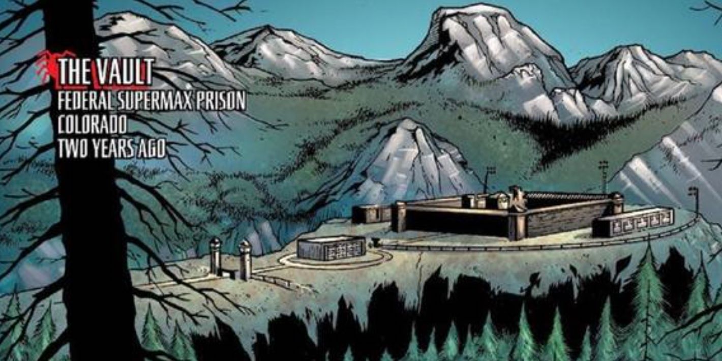 The Vault prison sits in the mountains in Marvel Comics