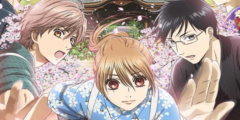 The main cast of Chihayafuru