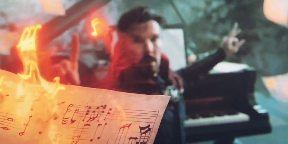 The musical note fight in Doctor Strange in the Multiverse of Madness