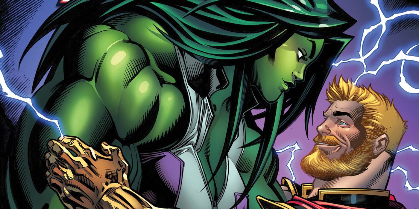 Thor and She-Hulk together in Marvel comics