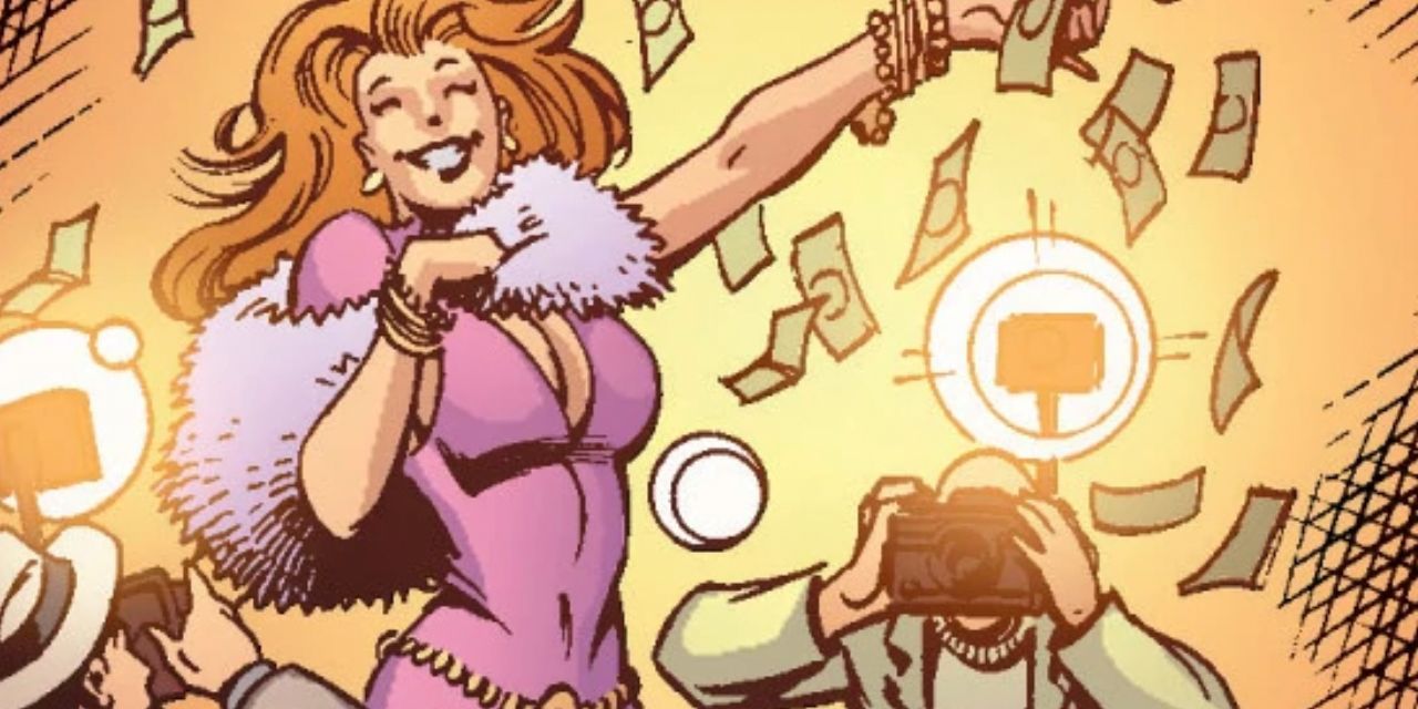 Titania dreams of money in Marvel Comics