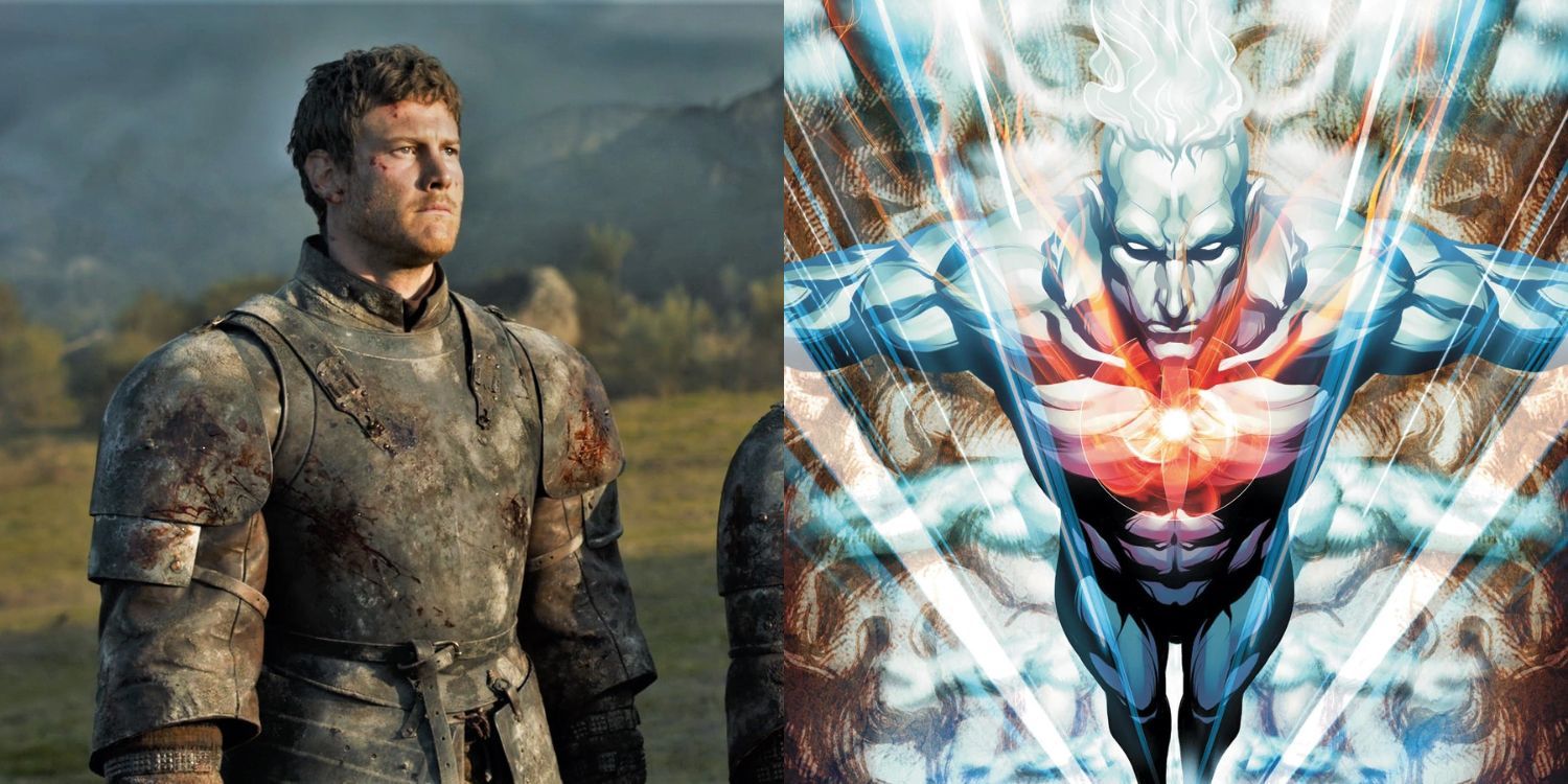 Split image of Tom Hopper and Captain Atom