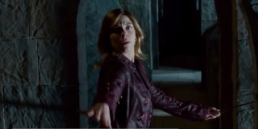 Tonks reaching out her hand in Harry Potter and the Deathly Hallows - Part 2