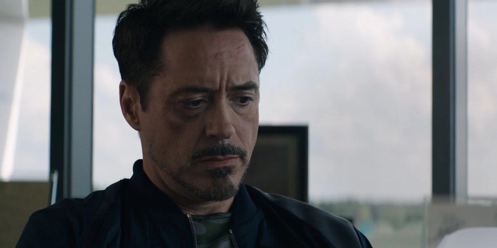 Tony reads Cap's letter at the end of Captain America Civil War