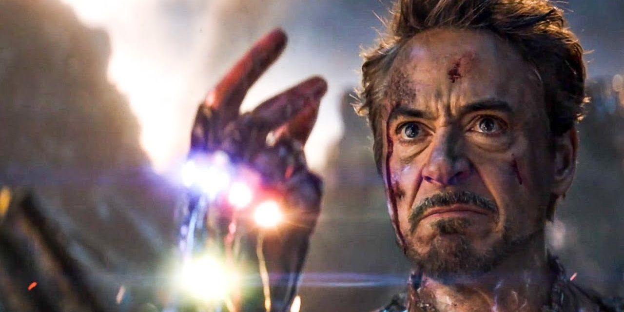Tony snaps his fingers in Avengers Endgame