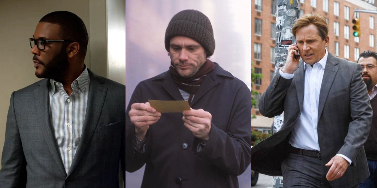 Tyler Perry in Gone Girl, Jim Carrey in Eternal Sunshine of the Spotless Mind, Steve Carell in The Big Short