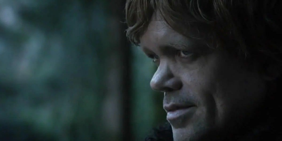 Tyrion Lannister smirking in Game of Thrones