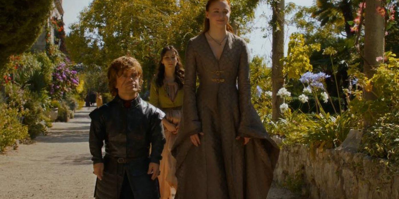 Tyrion, Sansa, and Shae in Game of Thrones