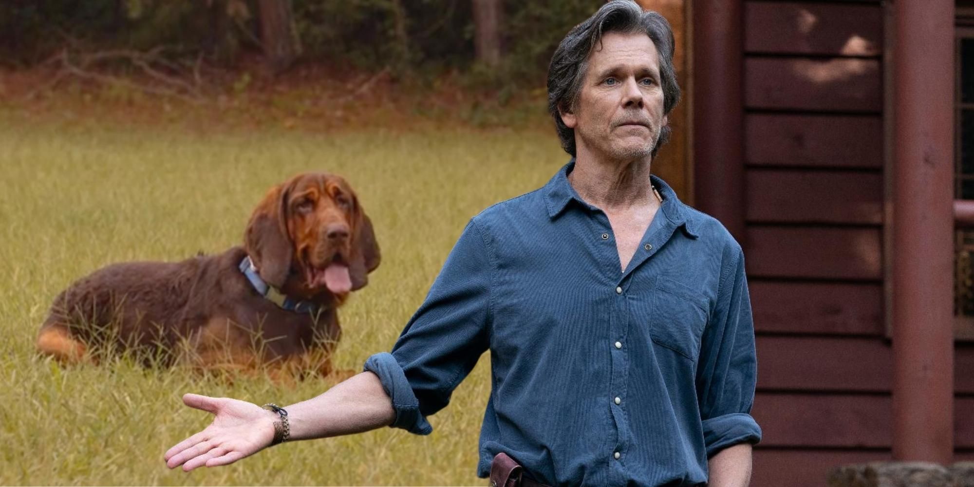 Kevin Bacon as Owen Whistler with Duke in They/Them