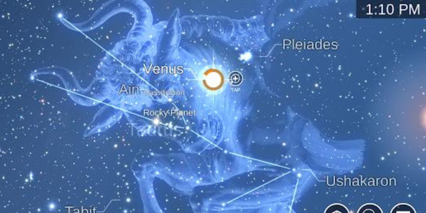 Screenshot of Star Chart App