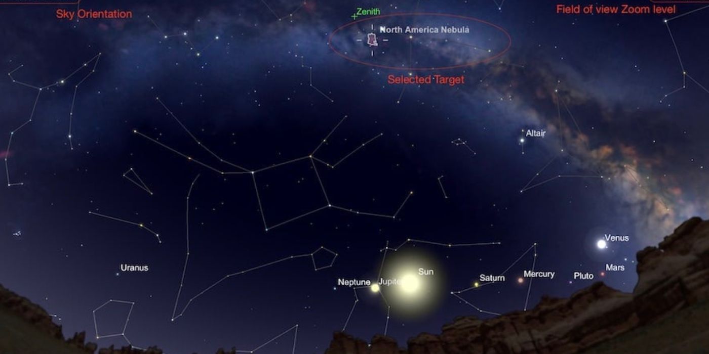 Screenshot of the SkySafari App