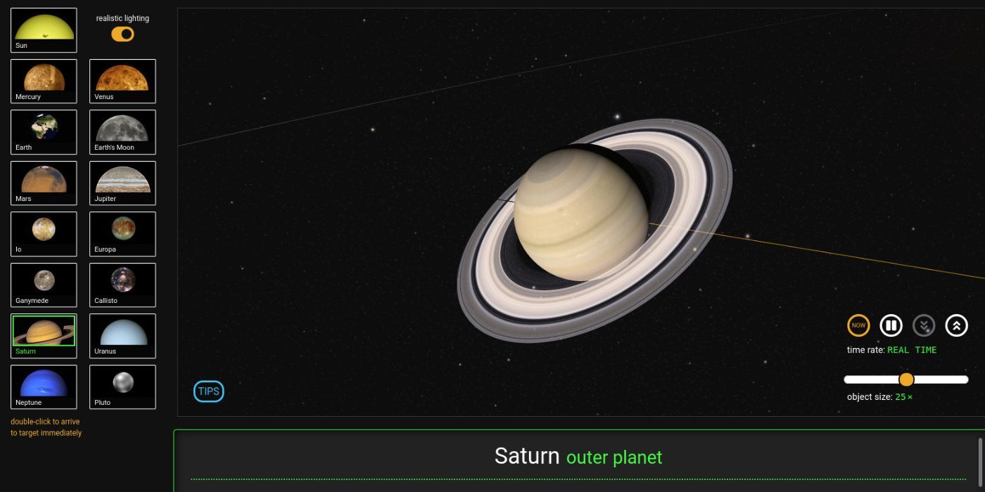 Screenshot of the Worldwide Telescope App