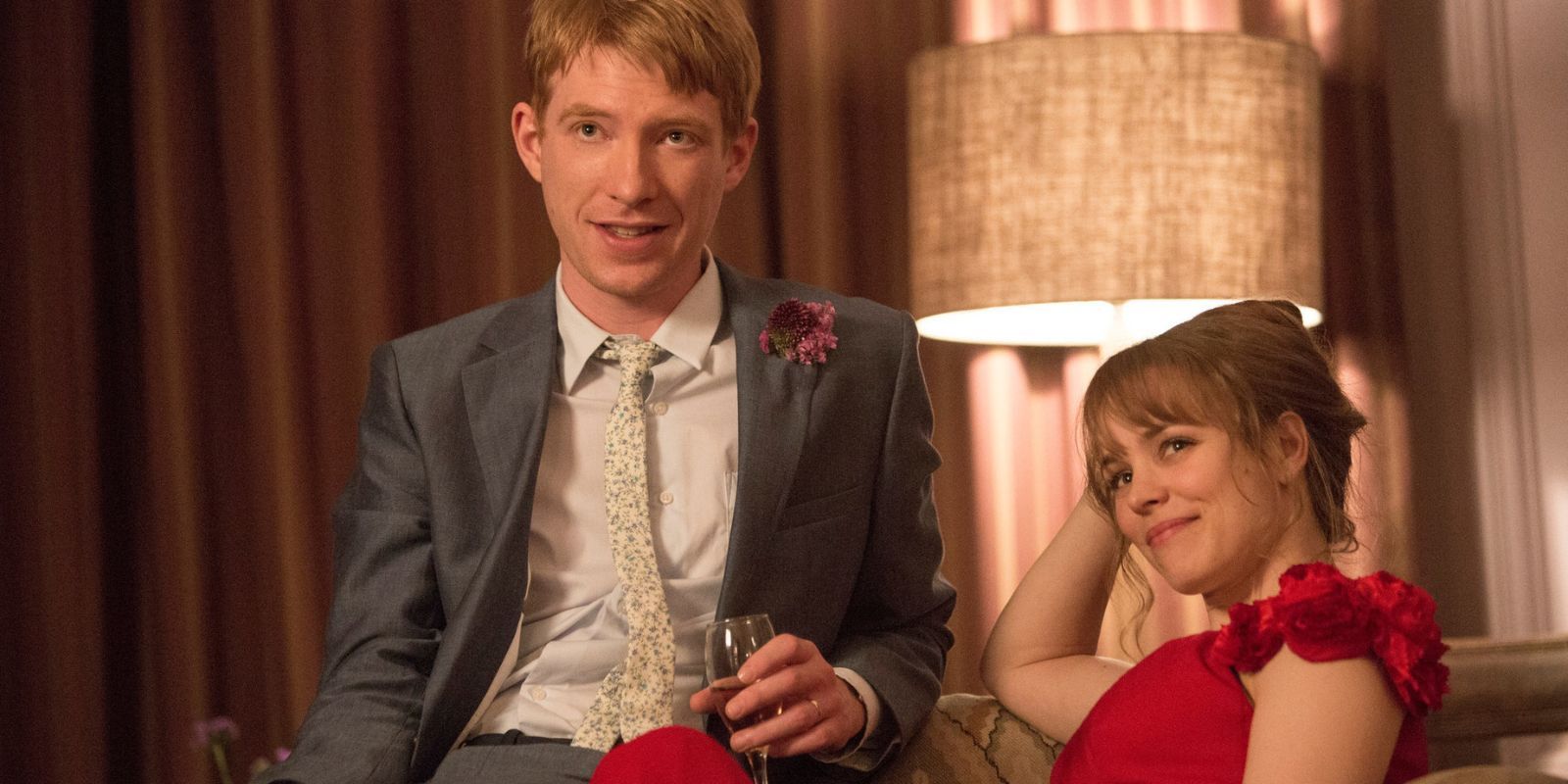 Rachel McAdams as Mary and Domhnall Gleeson as Tim in About Time
