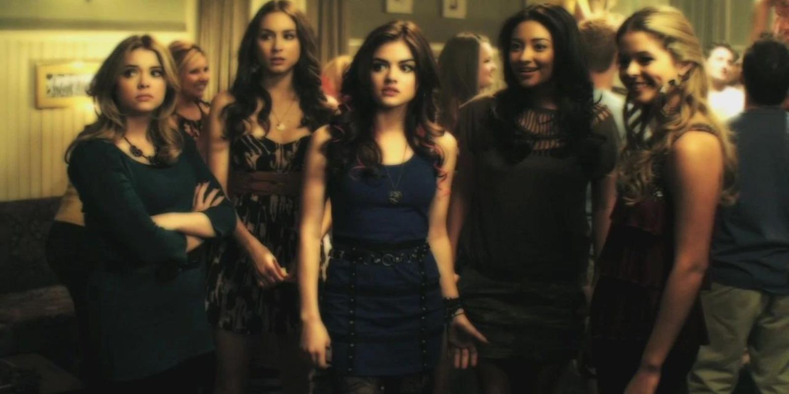 Alison and friends looking off screen together