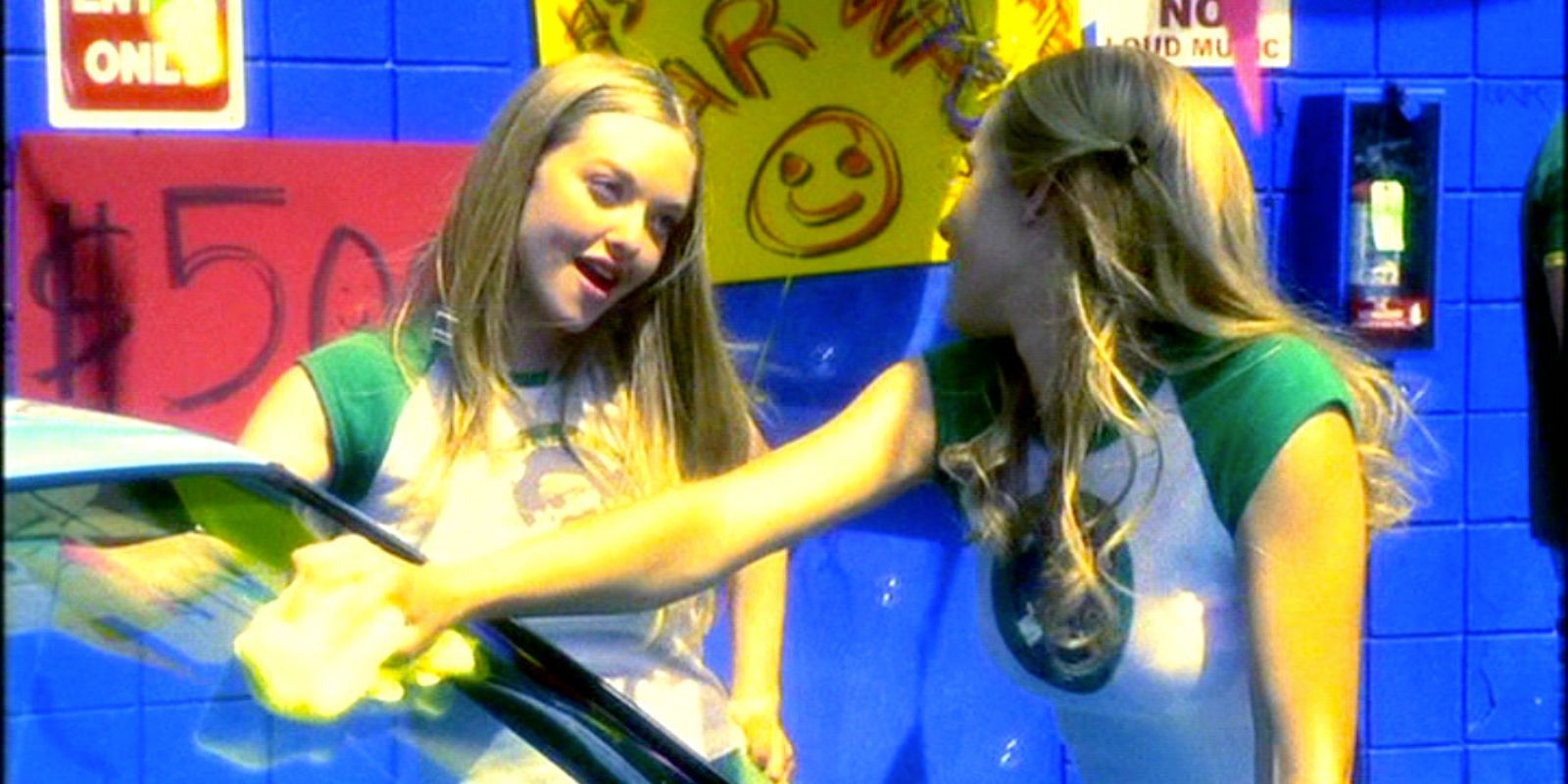 Veronica and Lily at car wash