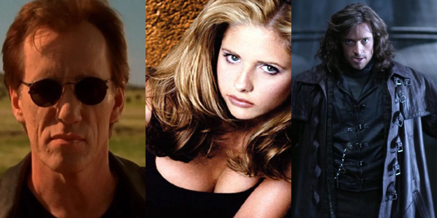 Spit image of Jack Crow from Vampires, Buffy Summers from Buffy the Vampire Slayer, and Gabriel Van Helsing from Van Helsing. 