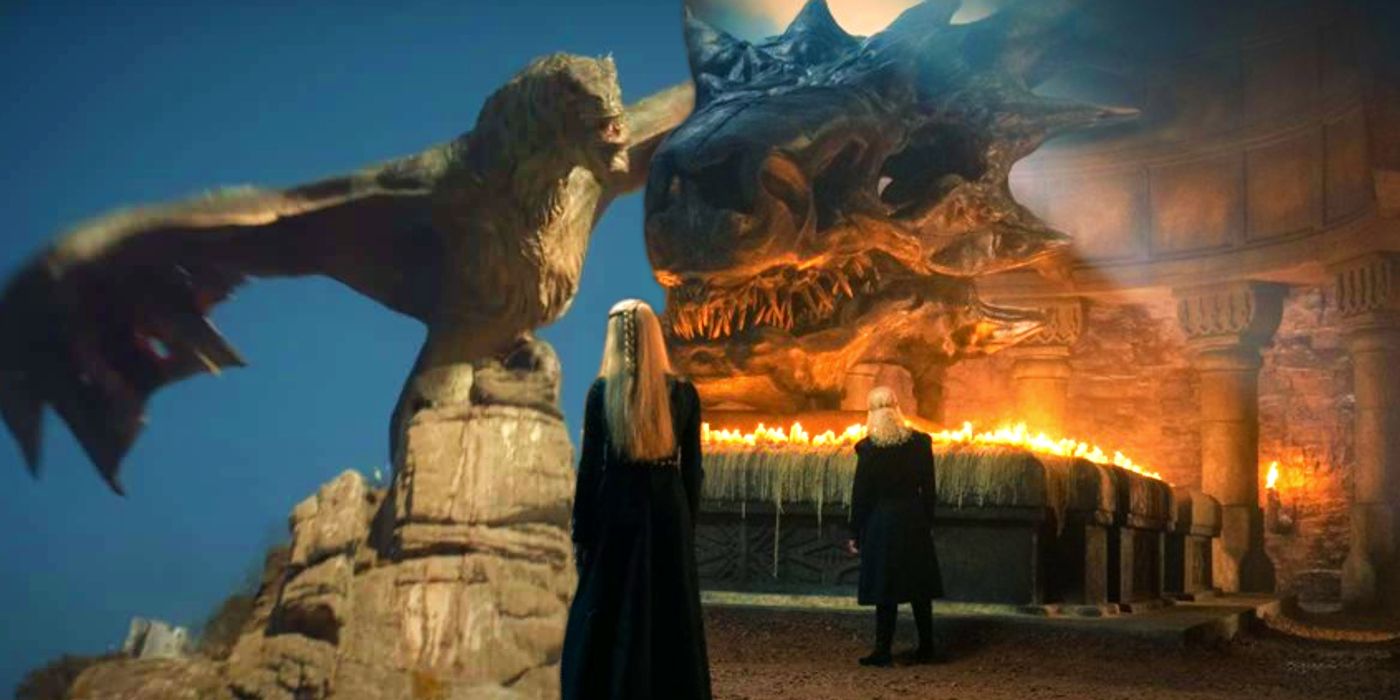 Vhagar e Balerion em House of the Dragon