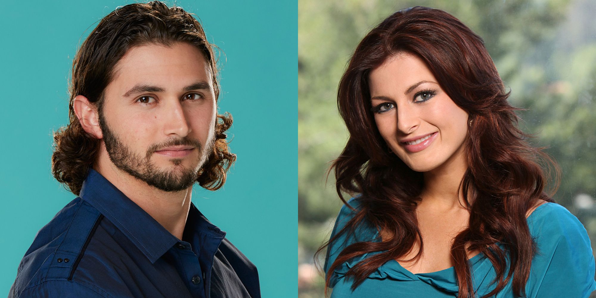 Split image showing Victor Arroyo and Rachel Reilly in Big Brother.