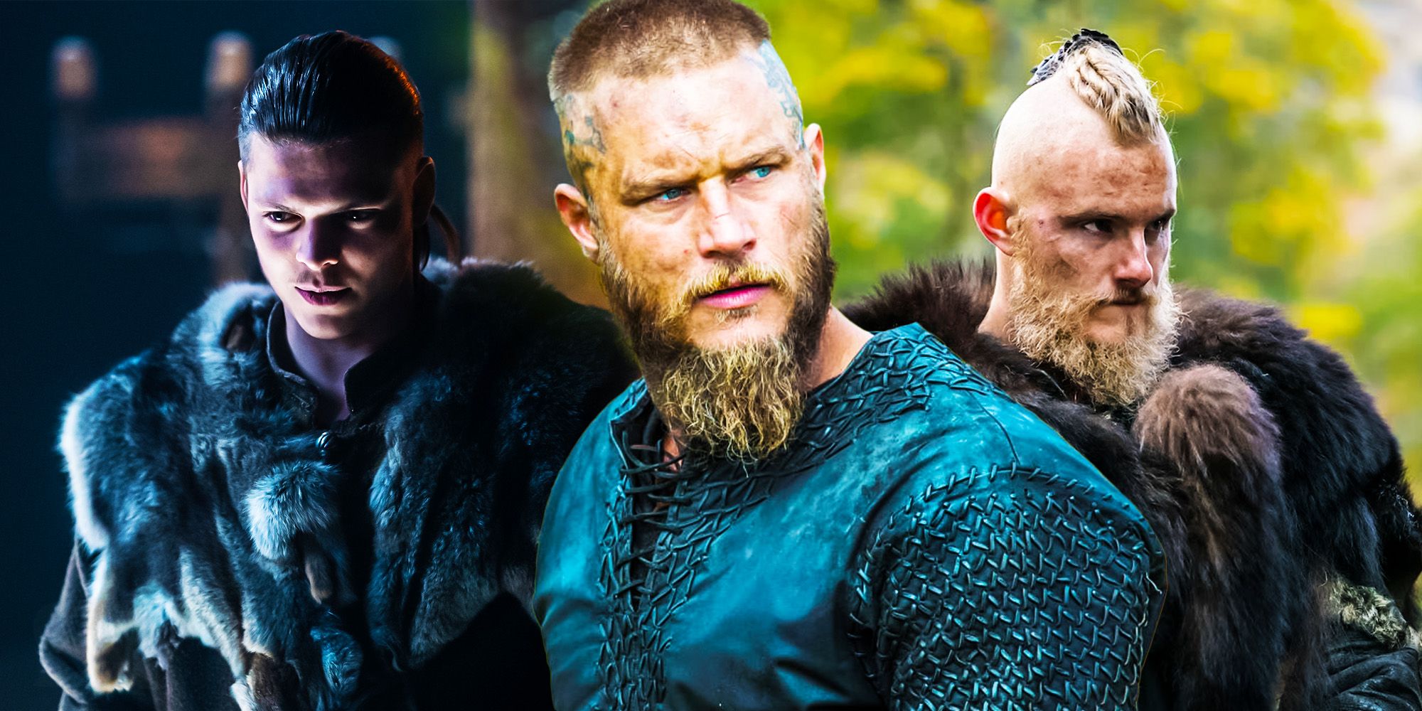 Vikings 2013 Ragnar Lothbrok s wife and children- left to right