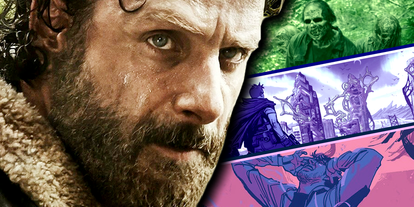 Walking Dead Rick Grimes sci-fi trilogy outcast oblivion song