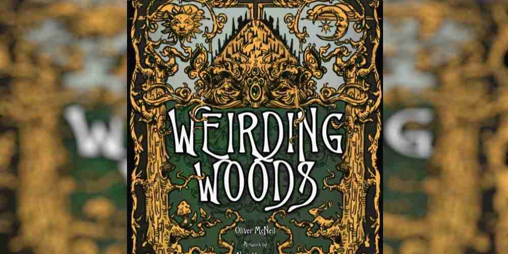 Uma capa do livro para o RPG de mesa Weirding Woods.