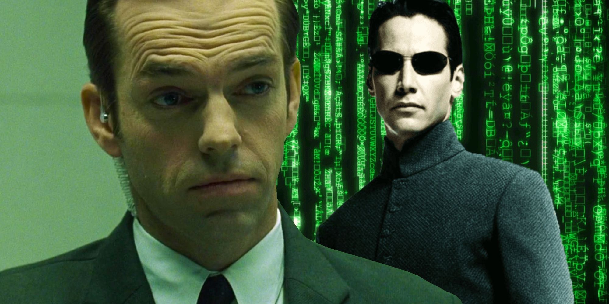 Agent Smith and Neo in the Matrix Films