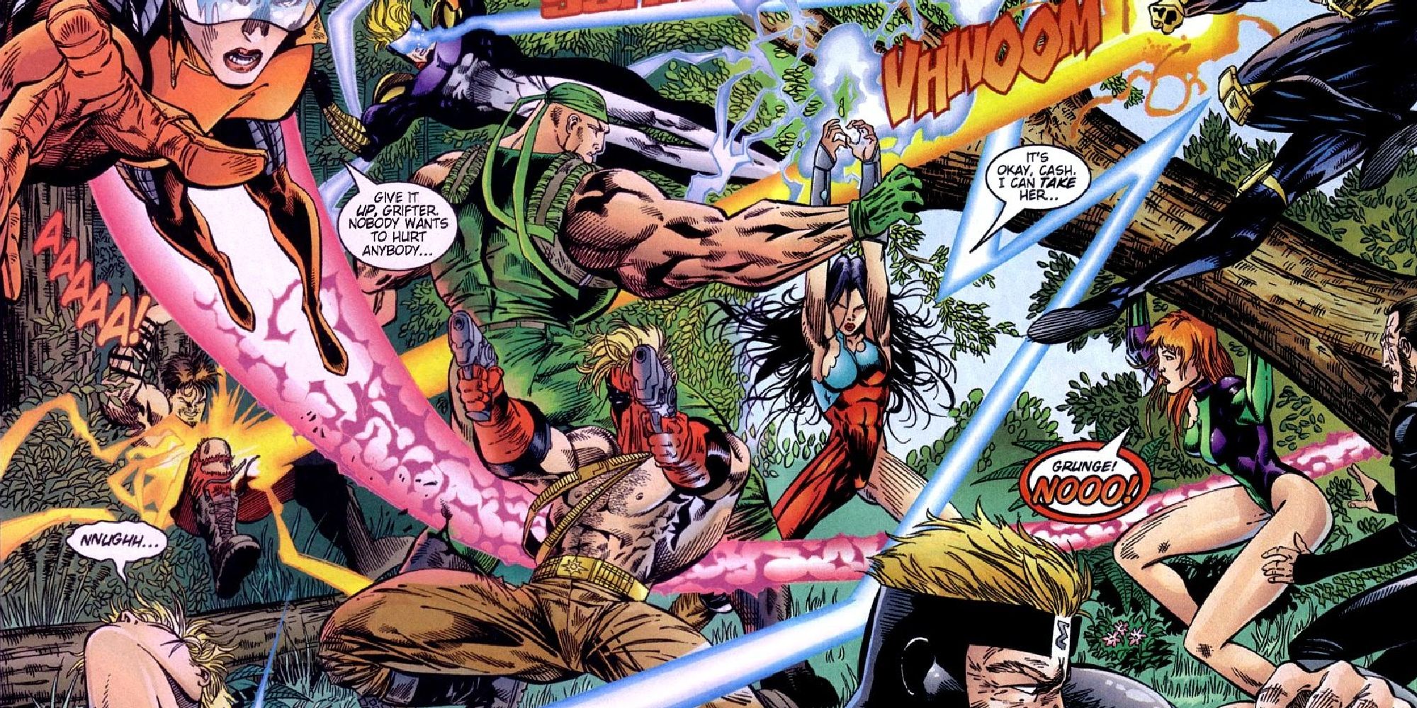 Wildstorm characters join forces in Fire From Heaven comics.